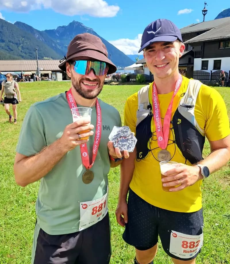 Kai und Richard nach dem Karwendelmarsch